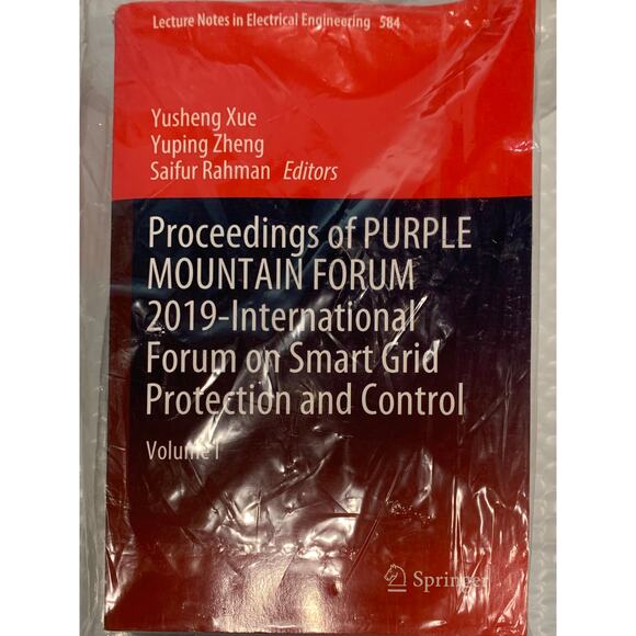 Proceedings of PURPLE MOUNTAIN FORUM 2019-International Forum on Smart Grid - Picture 1 of 3